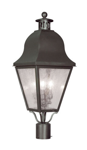Amwell 3 Light 28 inch Bronze Outdoor Post Top Lantern