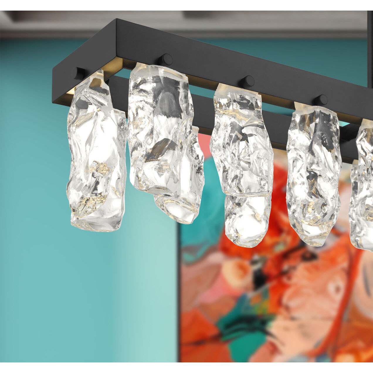 Artic Glacier LED 47.75 inch Coal Island Light Ceiling Light