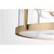 Lumra LED 13 inch Satin Brass Flush Mount Ceiling Light