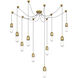 Thomas O'Brien Junio LED 9.5 inch Hand-Rubbed Antique Brass Pendant Ceiling Light in Clear Glass
