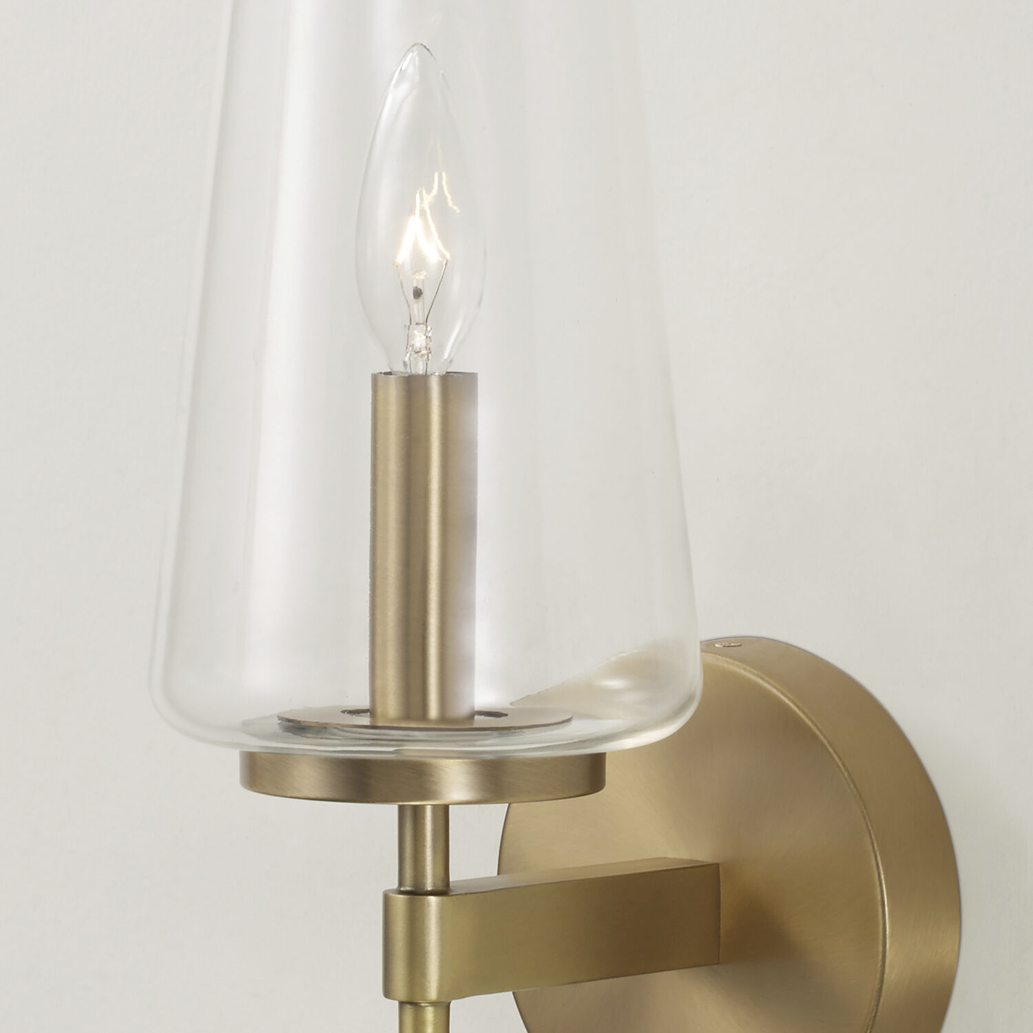 Aaron 1 Light 5 inch Aged Brass Sconce Wall Light