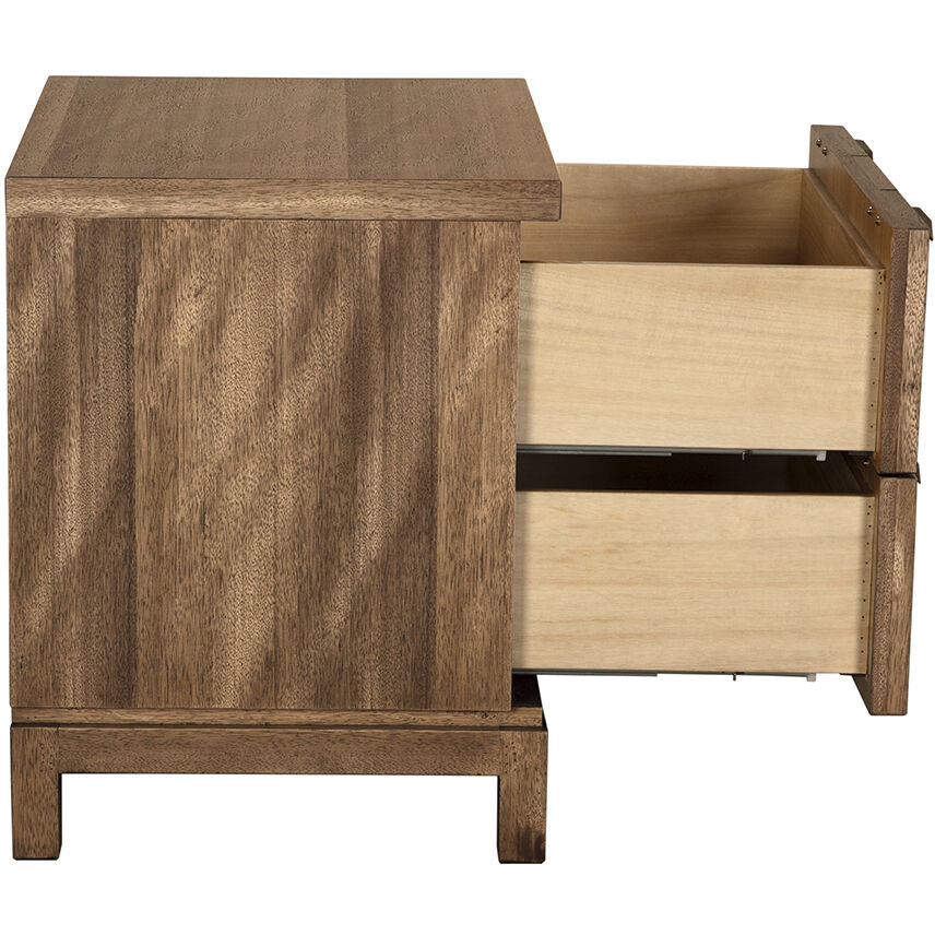 Musashi Dark Walnut Dresser, 2 Drawer
