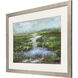 Rainy Day Marsh Blue and Green and Multi Framed Art