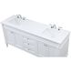 Bennett 72 X 21 X 35 inch White Vanity Sink Set