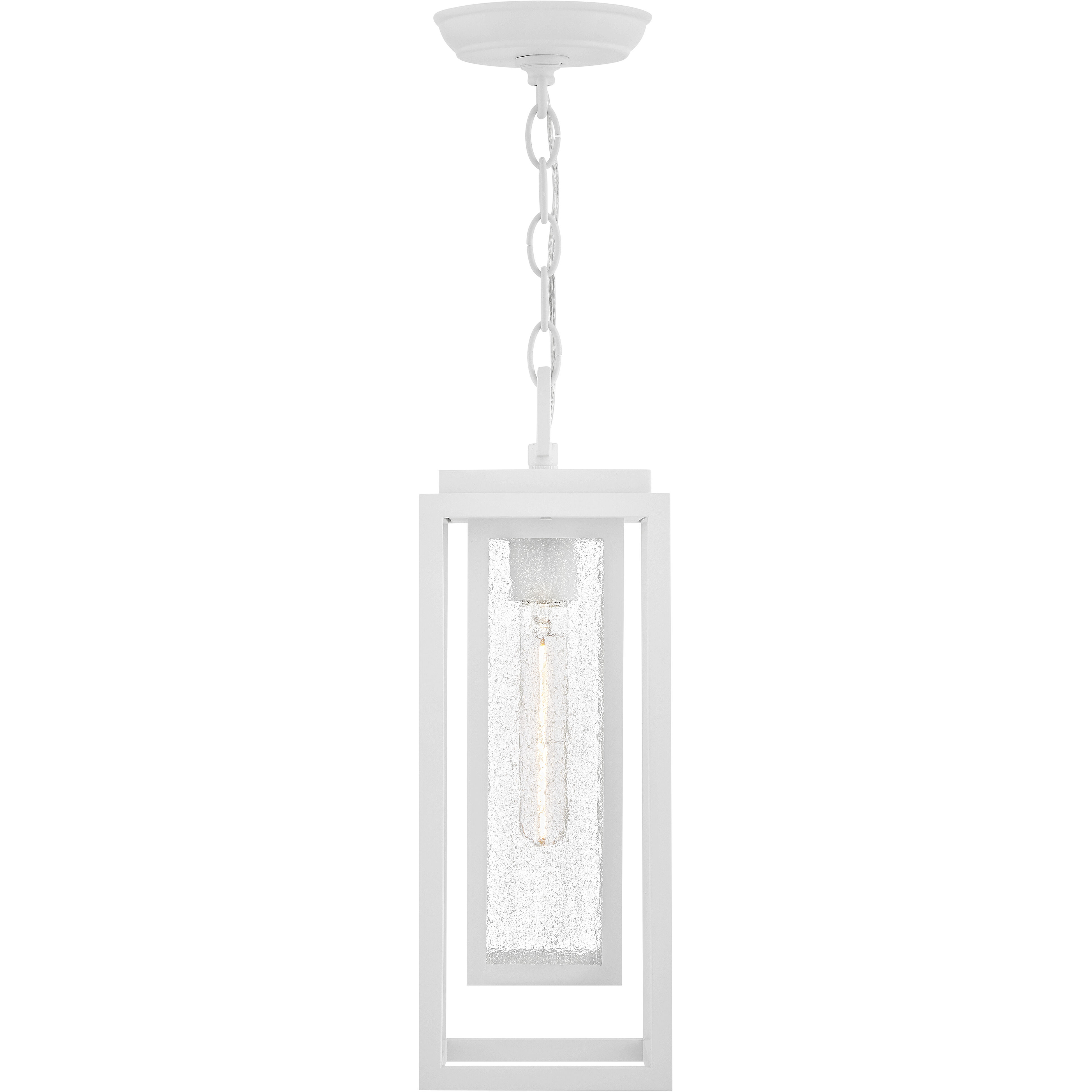 Coastal Elements Estate Series Republic 1 Light 7 inch Textured White Outdoor Hanging