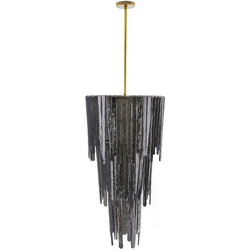 Raine 7 Light 21 inch Blue Smoke Luster Chandelier Ceiling Light