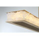 Divinely LED 60 inch Celeste Brass Island Light Ceiling Light
