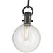 Glanora 1 Light 8 inch Matte Black Mini Pendant Ceiling Light