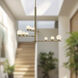 Juniper LED 19 inch Brushed Gold Chandelier Ceiling Light