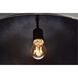 Merce 1 Light 20 inch Vintage Black Pendant Ceiling Light 