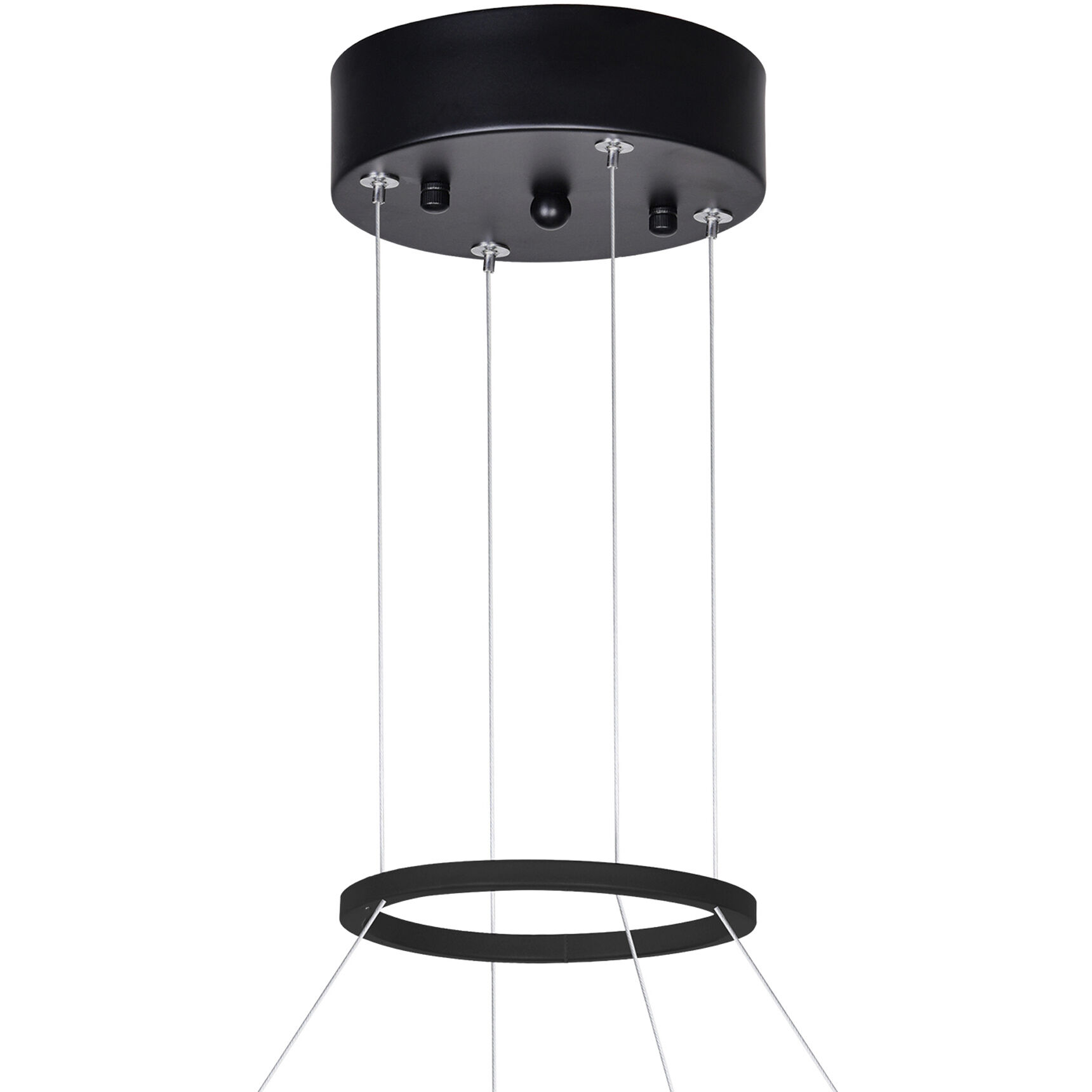 Rosalina LED 26 inch Matte Black Down Chandelier Ceiling Light