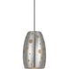 Signature 1 Light 6 inch Brushed Steel Pendant Set Ceiling Light