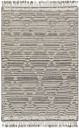 Cadiz 90 X 60 inch Black Rug in 5 x 8, Rectangle