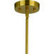 Dayna LED 10 inch Satin Brass and Glossy White with Matte White Pendant Ceiling Light