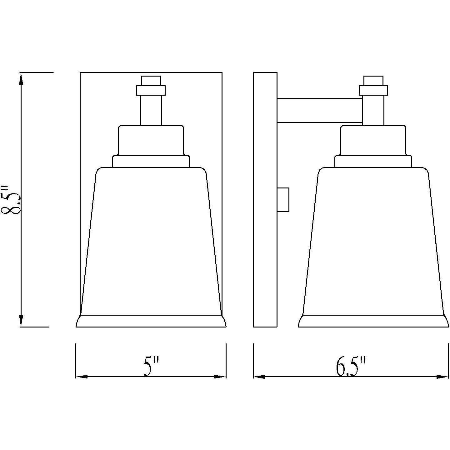 Bohin 1 Light 5 inch Chrome Wall Sconce Wall Light