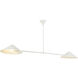 Alora Mood Ashford 2 Light 57.5 inch Antique White Linear Pendant Ceiling Light