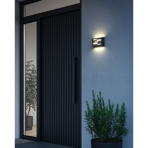 Dynamo LED 6 inch Black Outdoor Wall Light