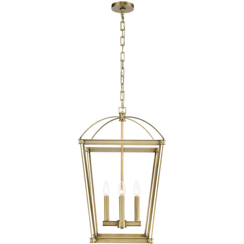 Manor 4 Light 16.5 inch Vintage Brass Pendant Ceiling Light