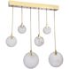 Canada LED 10.2 inch Gold Chandelier Ceiling Light