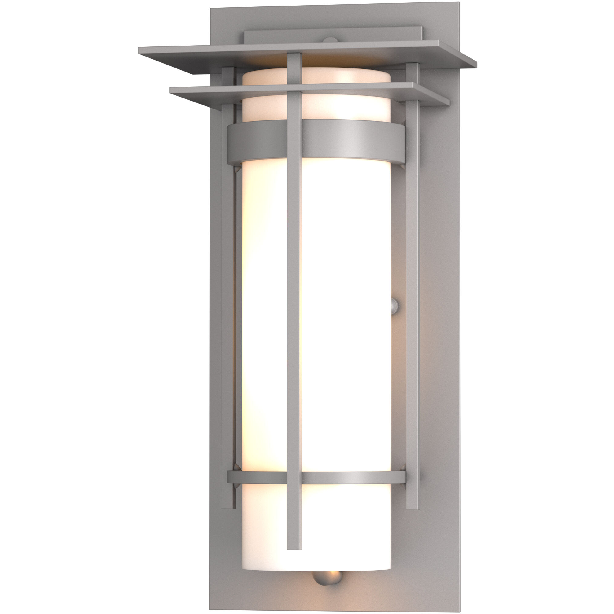 Banded 1 Light 12.5 inch Coastal Burnished Steel Outdoor Sconce, Small