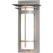 Banded 1 Light 12.5 inch Coastal Burnished Steel Outdoor Sconce, Small
