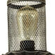 Springdale LED 7 inch Silver and Black Wall Sconce Wall Light
