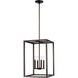 Moffet Street 4 Light 15.5 inch Bronze Foyer Pendant Ceiling Light, Medium