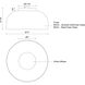 Cedar LED 12 inch Black Flush Mount Ceiling Light
