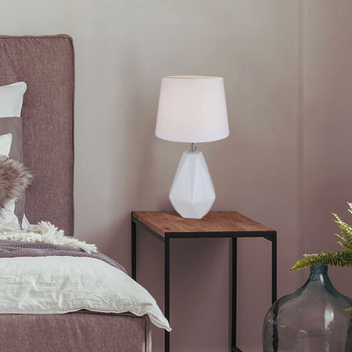 Persei 25 inch 100.00 watt Mustard Yellow and Chrome Table Lamp Portable Light