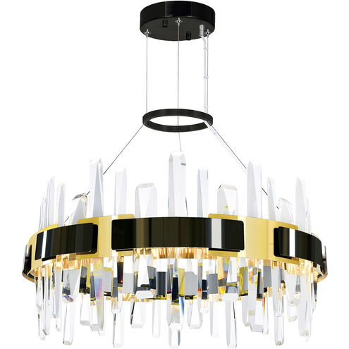 Aya LED Pearl Black Chandelier Ceiling Light