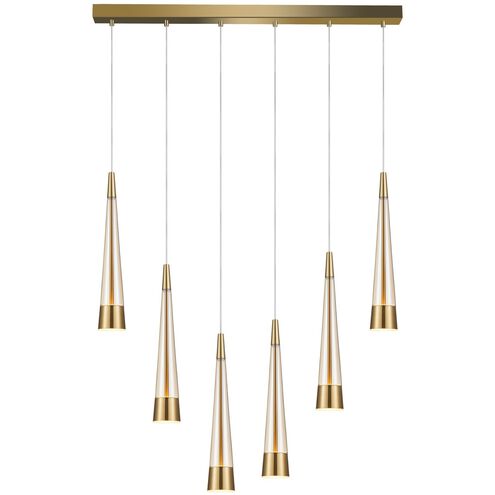 Sunnyvale LED 33.5 inch Brass Island Light Ceiling Light
