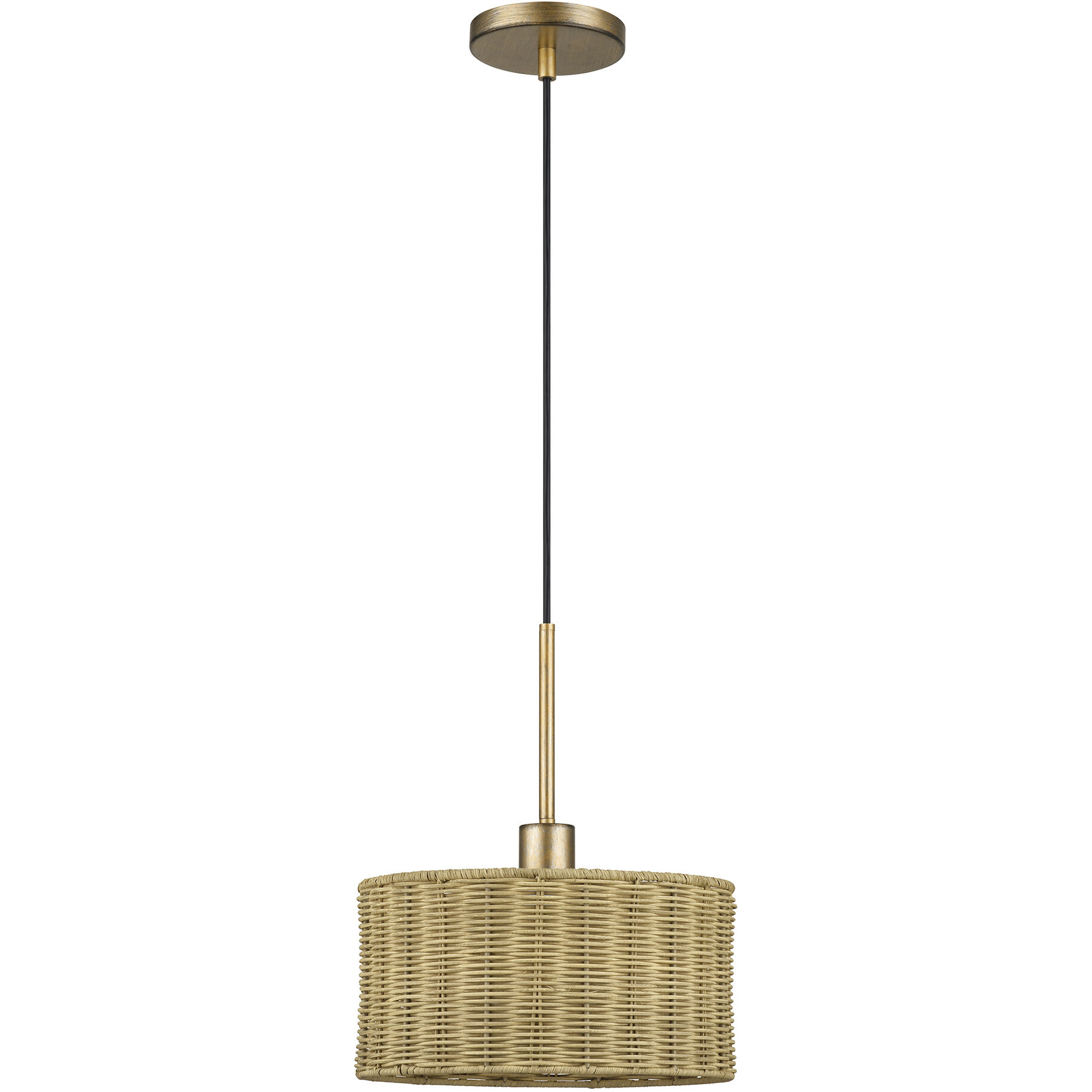 Weavington 1 Light 12 inch Antique Gold Leaf Pendant Ceiling Light