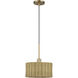 Weavington 1 Light 12 inch Antique Gold Leaf Pendant Ceiling Light