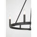 Dutton 6 Light 27.75 inch Coal Black Chandelier Ceiling Light
