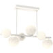 Gaia LED 38.6 inch Salt White Chandelier Ceiling Light, Twisted Branch