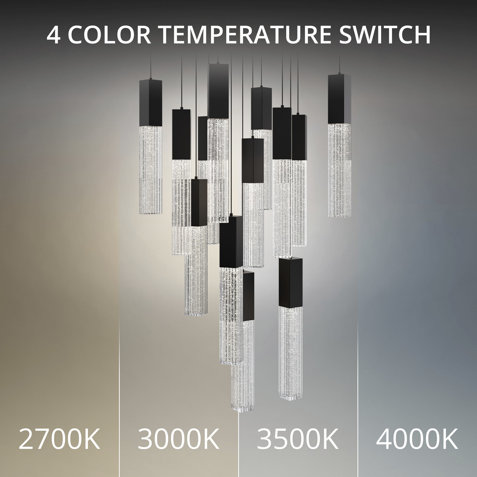 Cinema LED 20 inch Black Indoor Hanging Lighting Ceiling Light