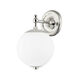 Sphere No.1 1 Light 6.5 inch Polished Nickel Wall Sconce Wall Light