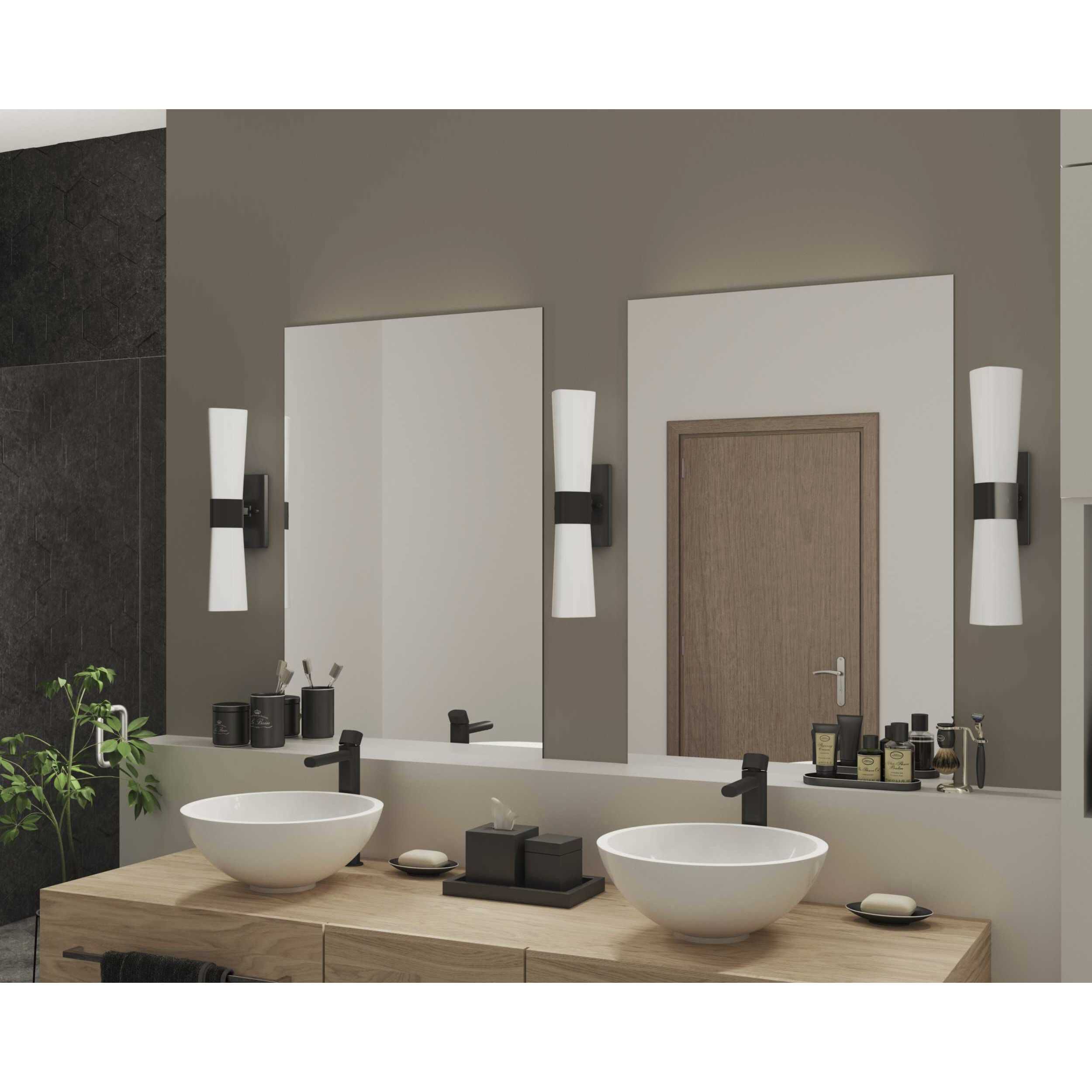 Zura 2 Light 5 inch Matte Black Bath Vanity Wall Light, Design Series