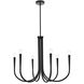 Layne 6 Light 30 inch Black Chandelier Ceiling Light