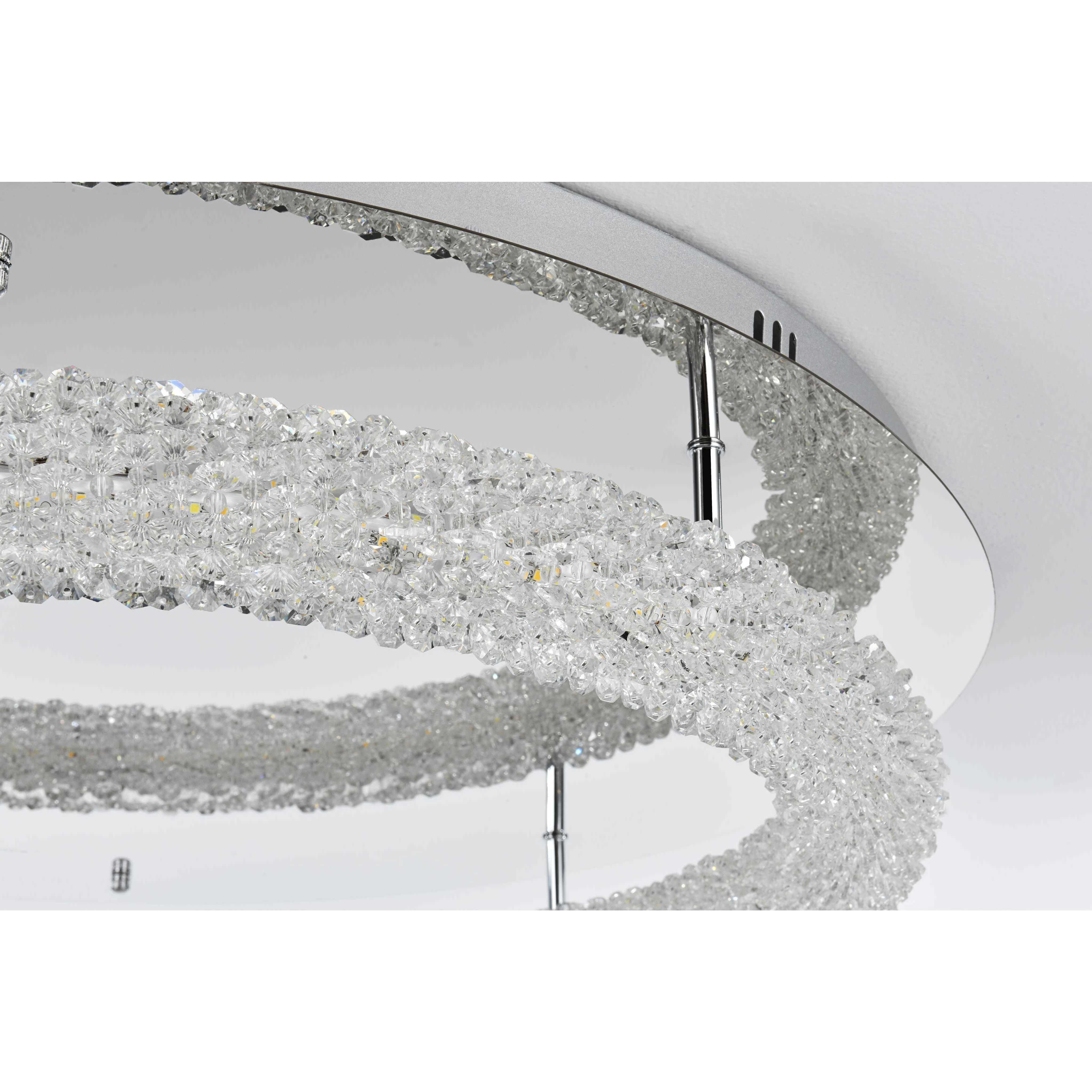 Bowen 1 Light 29.5 inch Chrome Flush Mount Ceiling Light