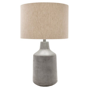 Lily 25 inch 100 watt Slate Gray Table Lamp Portable Light