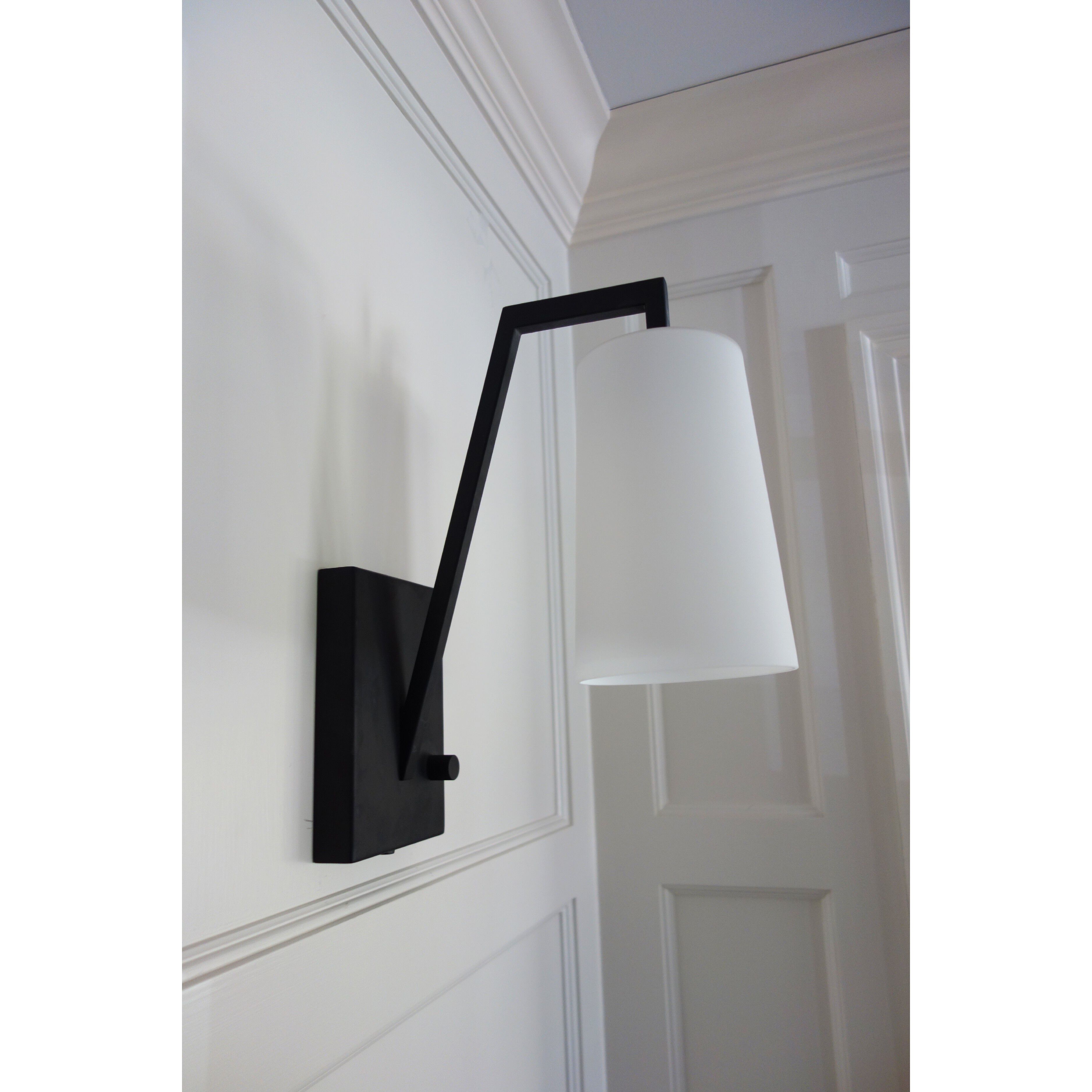 Avon 10.25 inch 60.00 watt Matte Black Task Sconce Wall Light