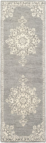 Granada 96 X 30 inch Gray Rug in 2.5 x 8, Runner
