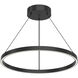 Cerchio LED 23.63 inch Black Pendant Ceiling Light