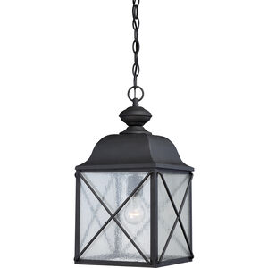 Wingate 1 Light 10 inch Textured Black Outdoor Hanging Lantern