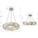 Broche 6 Light 18 inch Antique Silver Chandelier Ceiling Light