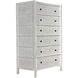Hampton White Wash Dresser, Tall Boy