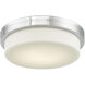 Step LED 12.8 inch Chrome Flush Mount Ceiling Light