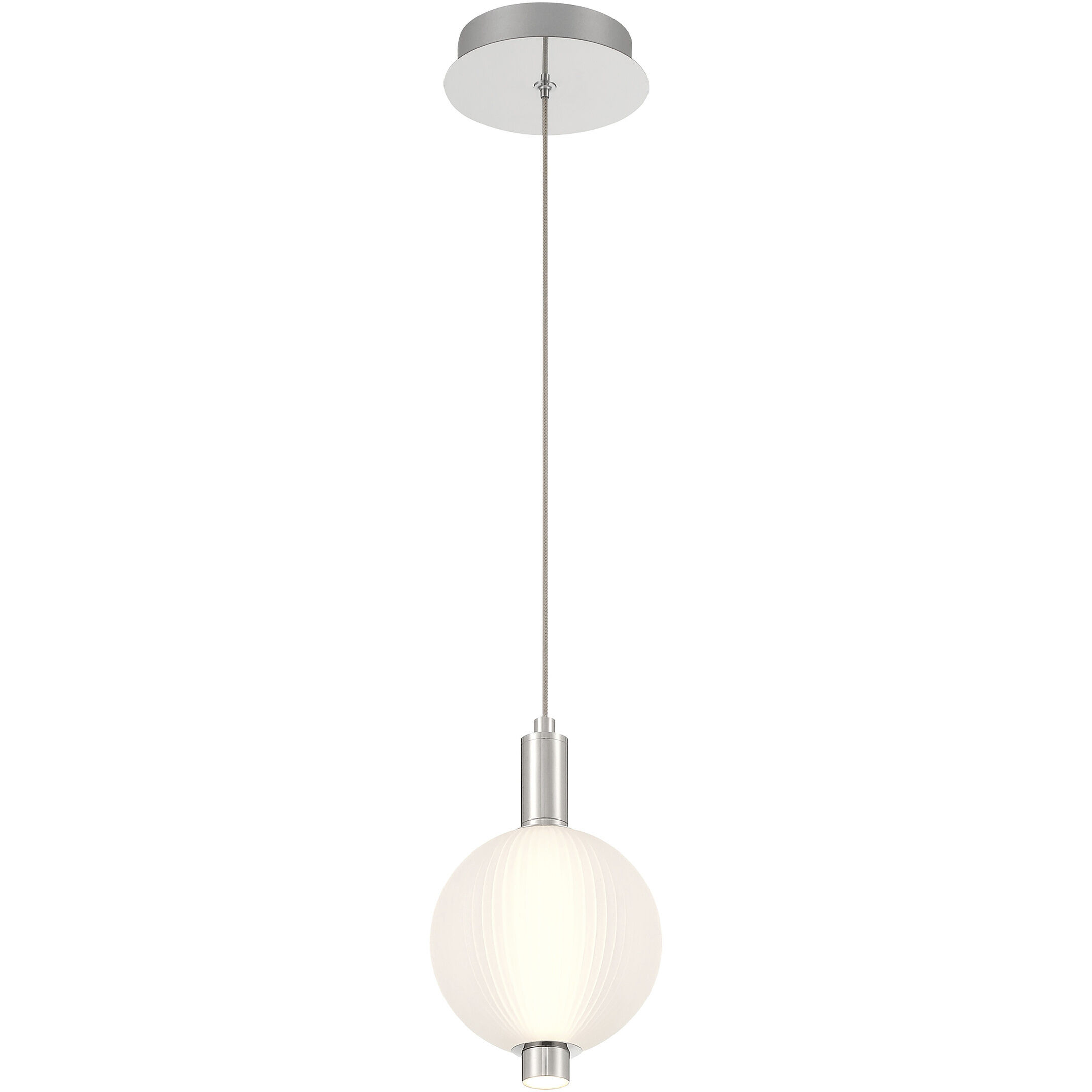 Palmas 1 Light 6 inch Polished Nickel Mini Pendant Ceiling Light