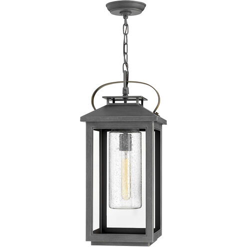 Coastal Elements Atwater 1 Light 9.5 inch Ash Bronze Outdoor Hanging Lantern in Non-LED